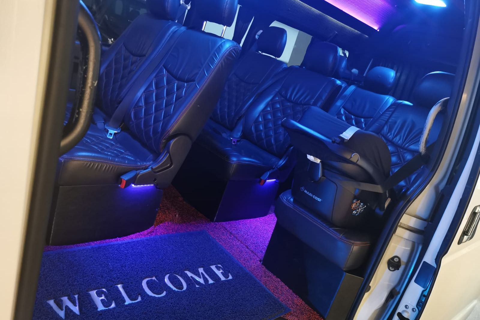 Comfortable seating inside an SKO vehicle